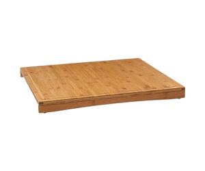 5five - Cache plaque 52x58cm en Bambou 3en1. Planche à découper en Bois - Protège Crédence et Plaques - Compatible Induction Gazinière Vitrocéramique