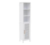 5five - colonne de salle de bain orea rectangulaire h.160cm 1 porte blanc