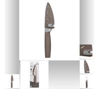 5five Couteau avec lame en plastique de 8,2 cm et étui souple - Gris
