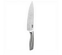 5five Couteau de chef en acier inoxydable forgé avec lame en acier inoxydable 34 cm - Acier inoxydable