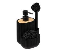 5five - Distributeur Savon avec Accessoires 500ml Blackwood Noir