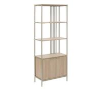 5five - étagère duna rectangulaire 35x68,4cm 2 portes beige