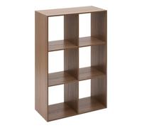 5five - étagère mix'n modul 6 cases rectangulaire marron