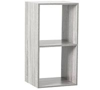 5five - Étagère Modulable Mix N Modul, 2 Cases, Effet Chêne Gris, 35 x 32 x 68 cm - Rangement pour Salon, Chambre, Bureau