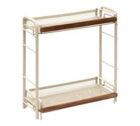 5five - étagère rectangulaire 2 niveaux telma 21x33cm beige