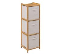 5five Étagère de rangement avec 3 paniers en bambou marron