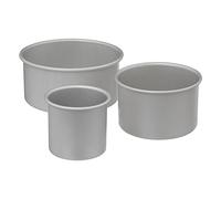 5five - lot 3 moules à gâteaux bord haut en aluminium