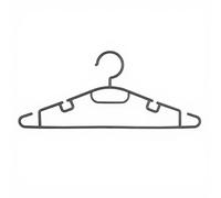 5five Lot de 10 cintres gris 40 cm