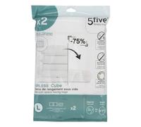 5five - lot de 2 sacs compresseurs "air-cube"