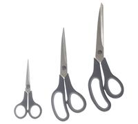 5five Lot de 3 ciseaux universels en acier inoxydable - Gris