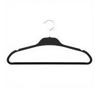 5five Lot de 5 cintres antidérapants 45 cm - Noir