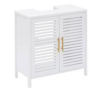 5five - meuble sous-lavabo orea carré 35x70cm 2 portes blanc