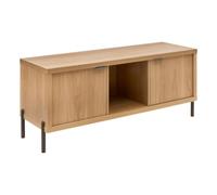 5five - meuble tv alvo rectangulaire 39,5x122,5cm 2 portes beige