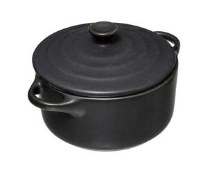 5five - Mini Cocotte Individuelle Ronde 10 cm en Céramique Avec Couvercle - Pour Cuisson au Four, Cassolette, Présentation de Plat