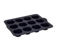 5five - moule 12 muffins silicone silitop noir rouge
