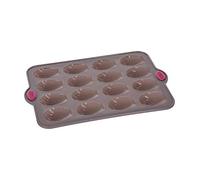 5five Moule à madeleines pour 16 madeleines en silicone Noir
