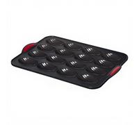5five Moule à madeleines en silicone pour 16 madeleines - Noir