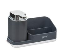 Organiseur évier avec distributeur 300ml ""Néo"" gris - 5 five simply smart
