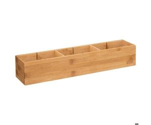 5five - organiseur modulable 3 bacs ""tidy smart bambou"" 38x8cm