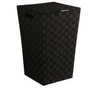 5five - panier à linge 30l bisauté ""lise"" noir