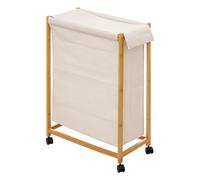 5five Panier à linge Roulette 52 L Beige