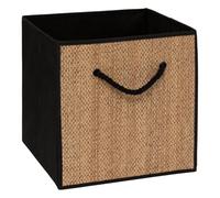 5Five - Panier de Rangement MIX’N MODUL Noir - 31x31x31cm - Organisateur Maison, Boîte de Rangement Polyvalente, Accessoire Pratique
