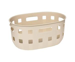 5Five - Panier HARMONY Beige - 50l - 61,6x42,7x27,8cm - Organisateur Maison, Corbeille, Accessoire Pratique pour Salle de Bain ou Buanderie