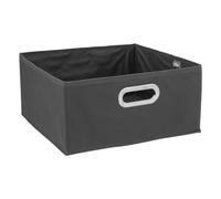 5five - panier tissu 31x15cm mix n modul gris anthracite