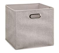 5five - panier tissu 31x31cm mix n' modul beige chiné