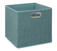 5five - panier tissu 31x31cm mix n modul bleu pétrole chiné