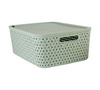 5five - panier tressy en plastique sauge 15l