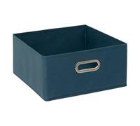 5five - panier velours 31x15cm mix n modul bleu pétrole