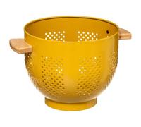 5five - passoire métal d20cm "modern color" jaune moutarde