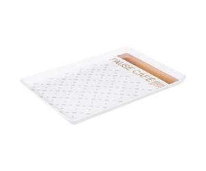 5five - plateau 30x22cm scandinave nature blanc