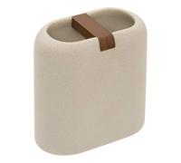 5five - porte-brosse à dents argileo ovale 10x11cm beige