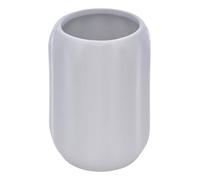 5five - porte-brosse à dents colorama en céramique d.8xh.12cm blanc