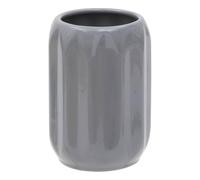 5five - porte-brosse à dents colorama en céramique d.8xh.12cm gris