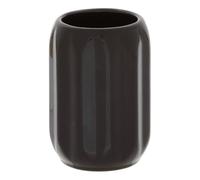 5five - porte-brosse à dents colorama en céramique d.8xh.12cm noir