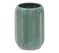 5five - porte-brosse à dents colorama en céramique d.8xh.12cm vert ficus