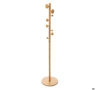 Paris Prix – Porte-manteau Five Simply Smart en bambou 8 accroches – Beige