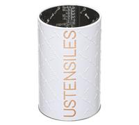 5five - pot à ustensiles fer scandinave nature blanc