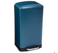 5five - poubelle à pédale métal 30l ""ariane"" bleu marine