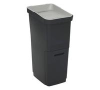 5Five - Poubelle Noire - 36,5l - Poubelle, Design Moderne, Accessoire de Cuisine et Salle de Bain