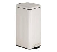 5five - poubelle nova avec pedale 30l beige 35x27x58 cm