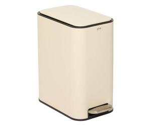 5five - poubelle slim rectangulaire à pédale delta 20l argile