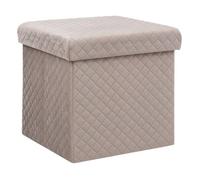 5five - pouf pliable 31x31cm ""mix n' modul"" velourlin
