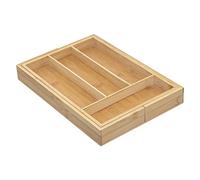 5five Range-couverts Paco extensible en bambou 6 compartiments 35 cm Naturel