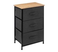 Rangement 3 tiroirs gris foncé ""Tissa"" - 5 five simply smart