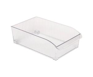 5Five - Rangement Frigo STREAKS Transparent en Plastique - 31,5x20x9,8cm - Organisation Réfrigérateur, Rangement Alimentaire, Bac pour Cuisine