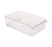 5Five - Rangement Frigo STREAKS Transparent Plastique - 36,5x22,5x10,8cm - Organisation Réfrigérateur, Rangement Alimentaire, Bac Transparent Cuisine